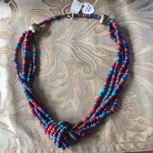 Multi-colored beaded necklace